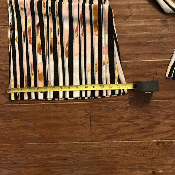 Bison Bisou Striped Wide Leg Pants Size L - Picture 6 of 11